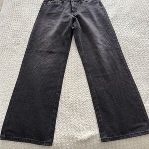 Black Wide-Leg Jeans